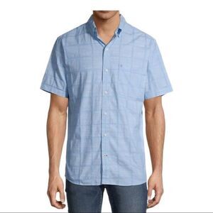 #116 IZOD SALTWATER short sleeve button down